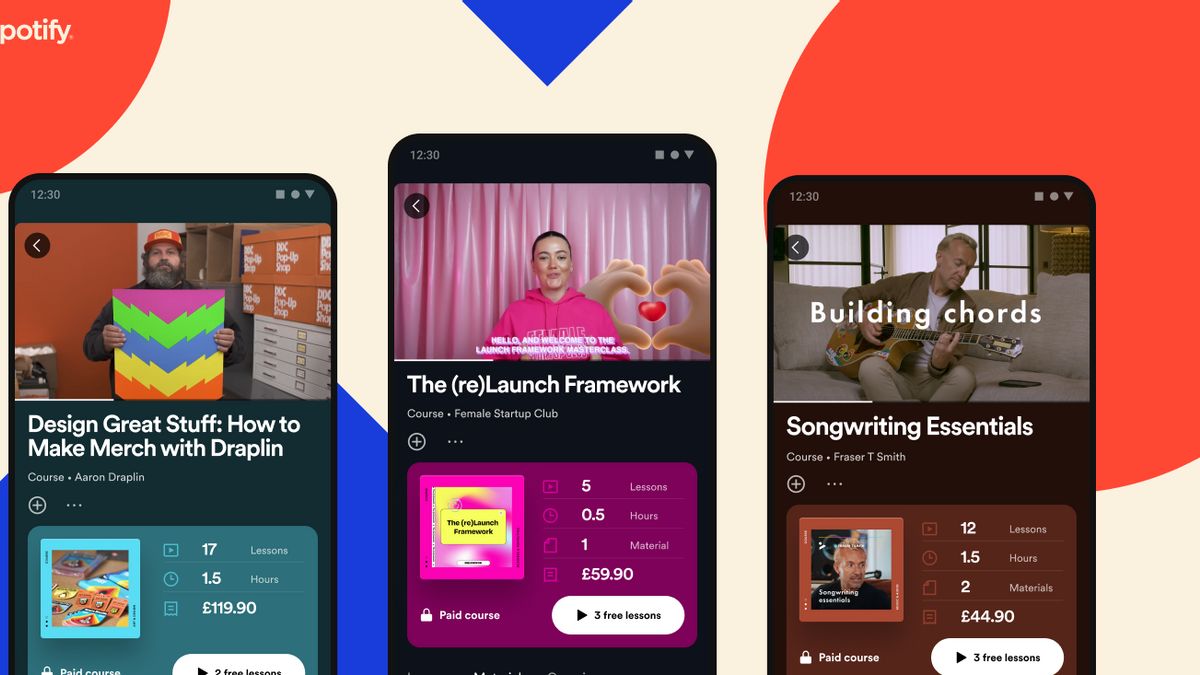 Spotify testera des vidéos d’apprentissage dans les apps