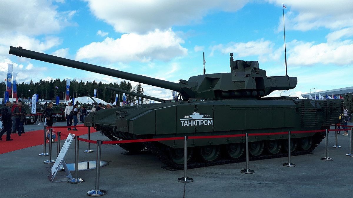 俄罗斯首次展示T-14“阿玛塔”主战坦克的出口版
