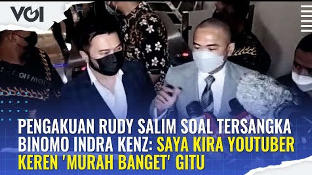 VIDEO: This Is Rudy Salim's Confession About The Suspect Indra Kenz