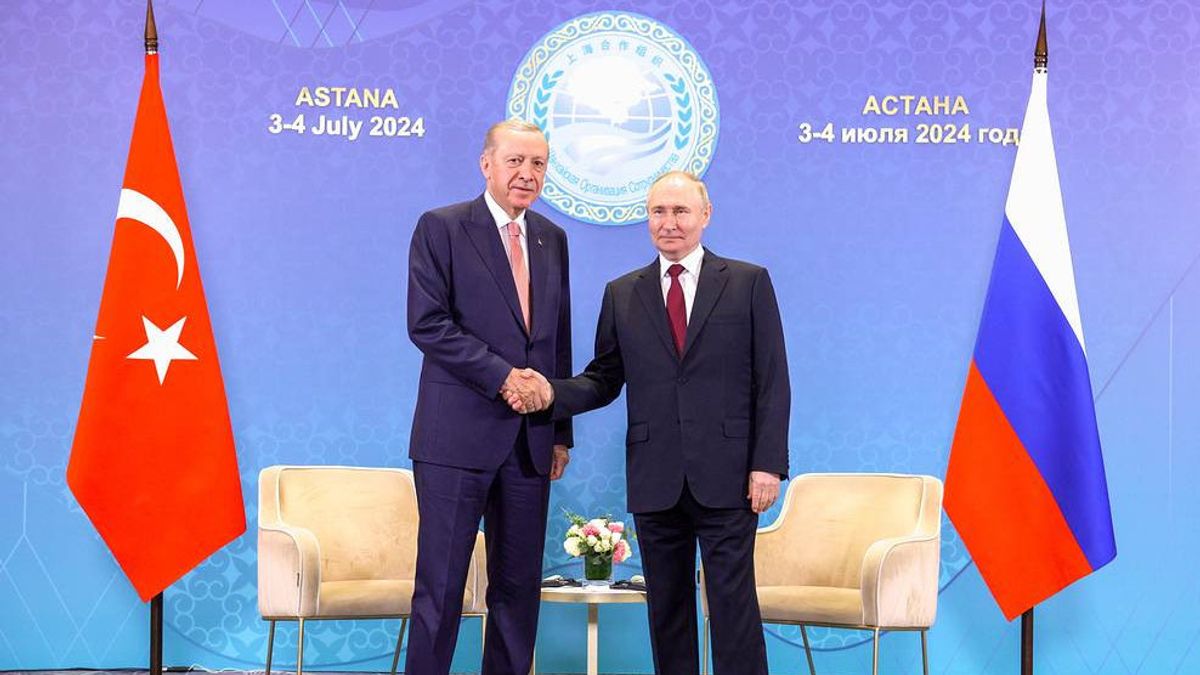 Erdogan-Putin Agree To Active International Policy Cooperation