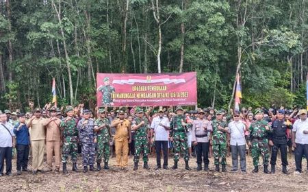 Program TMMD di Papua Selatan, Pemkab Mappi Bangun 15 Rumah untuk Petani Karet