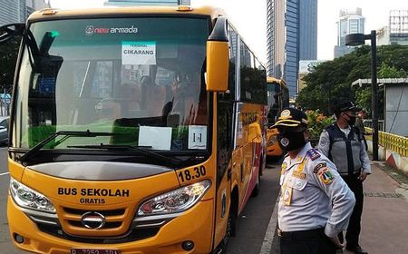 Dishub DKI Sediakan 70 Bus Sekolah Gratis untuk Belajar Tatap Muka, Ini Rutenya