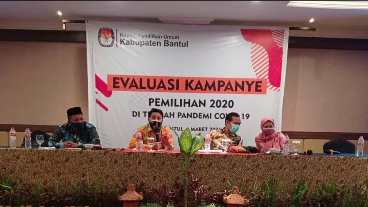 KPU Kabupaten Bantul Adakan Evaluasi Pelaksanaan Kampanye Pilkada 2020