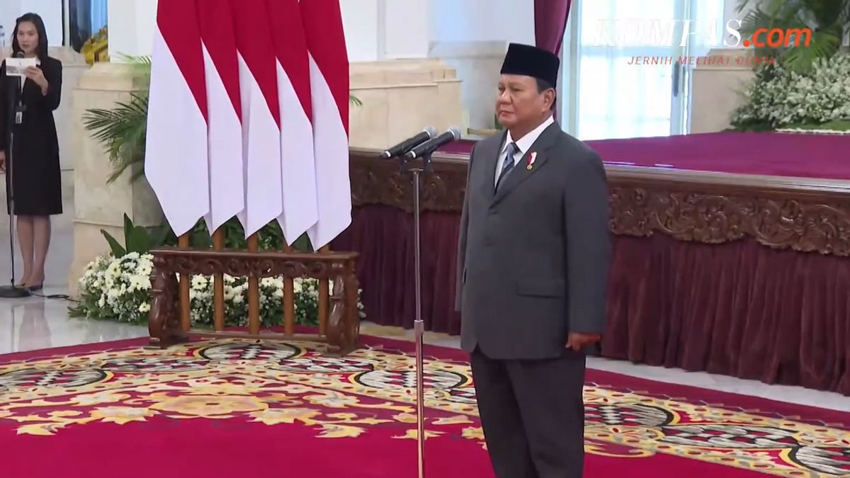 Prabowo Lantik vice-président et membre du Conseil économique national