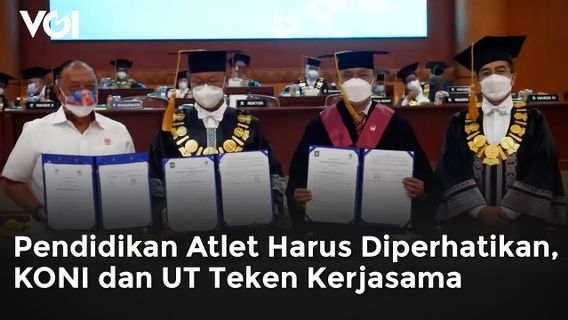 VIDEO: Pendidikan Atlet Harus Diperhatikan, KONI dan UT Teken Kerja Sama