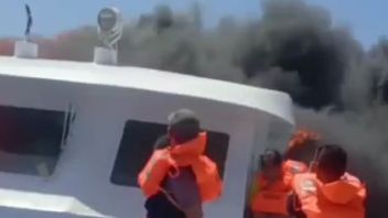 NTT渔民帮助拯救燃烧的坎蒂卡77快艇的乘客