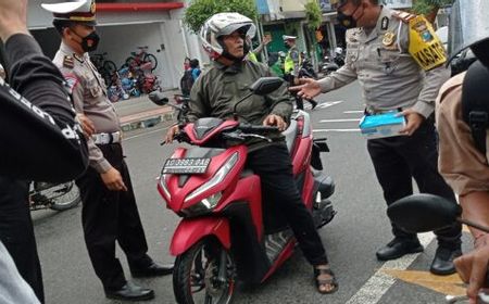  Kena Operasi Zebra 5 Pemotor di Blitar Langsung Disuntik Vaksin