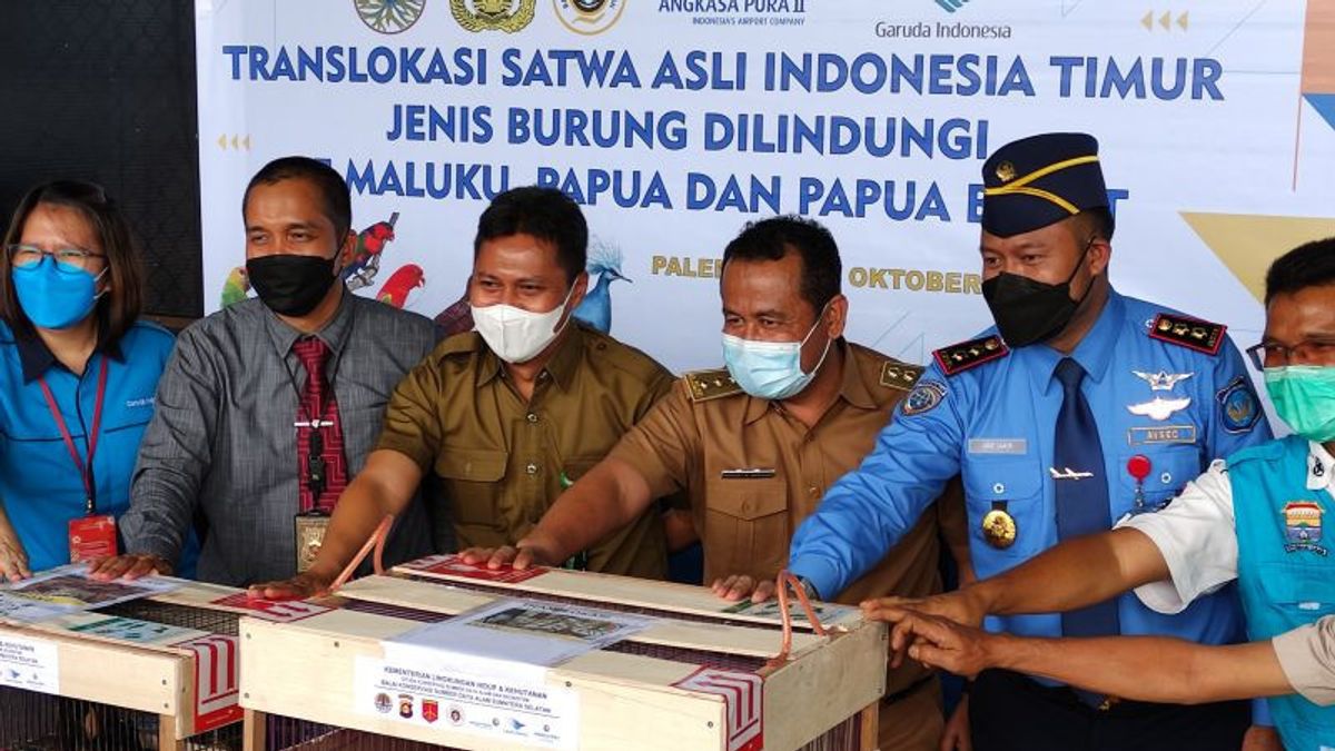 South Sumatra Police Reveals Smuggling Cases Of 114 Protected Animals Worth Rp1.3 Billion