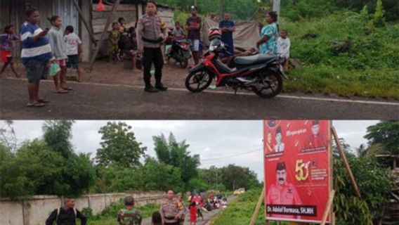 Residents Who Refugees On Jalan Trans Yamdena Tanimbar Due To Earthquakes Began To Return To Their Homes