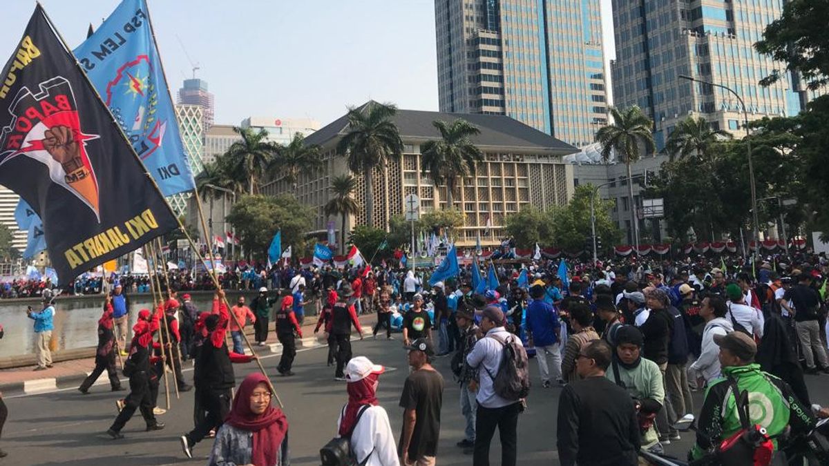 Niat Demo Hingga Malam Hari, Buruh Harap Pekerja Kantoran Sudirman-Thamrin Ikut Gabung