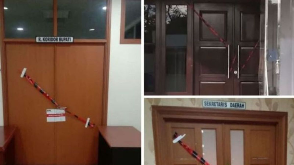 Penajam Regent And Regency Government's Office Are Sealed By KPK With A Red Boundary Line