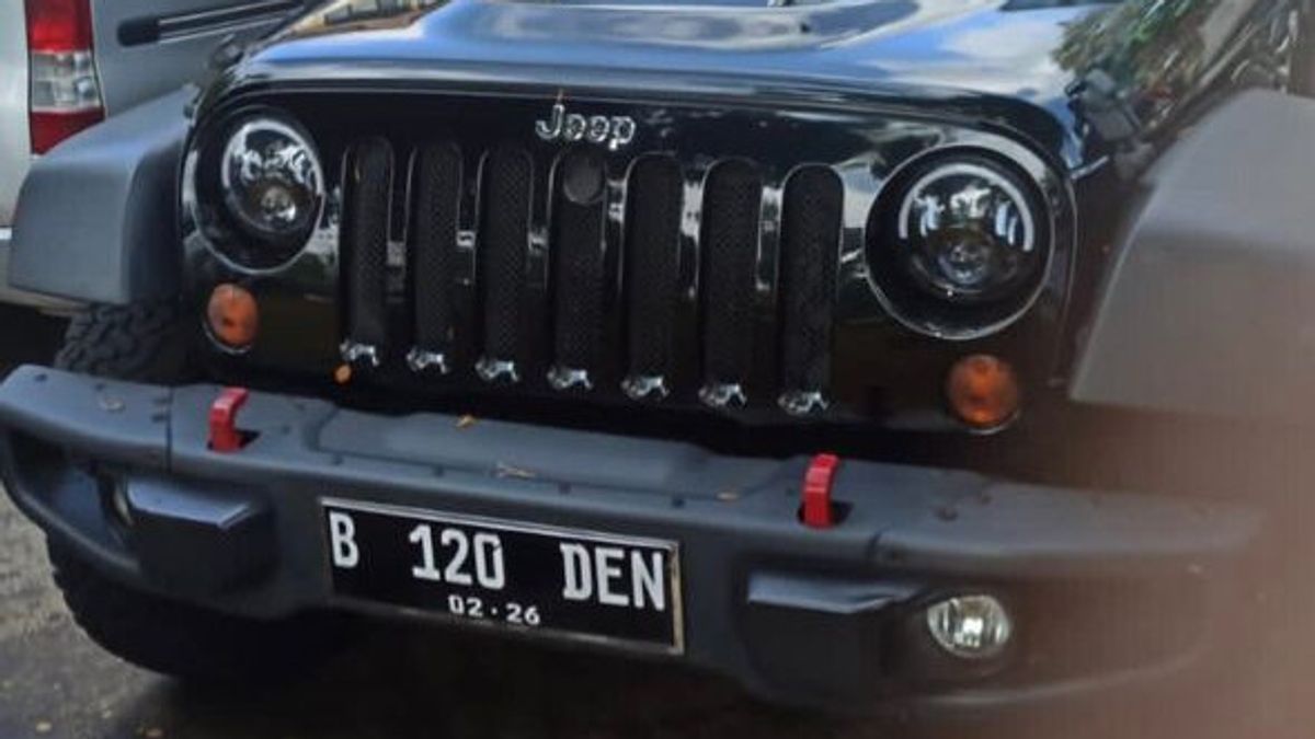 Jeep Rubicon Hitam B 120 DEN Pelat Palsu, Polisi Masih Dalami Motif Pergantian Nomor
