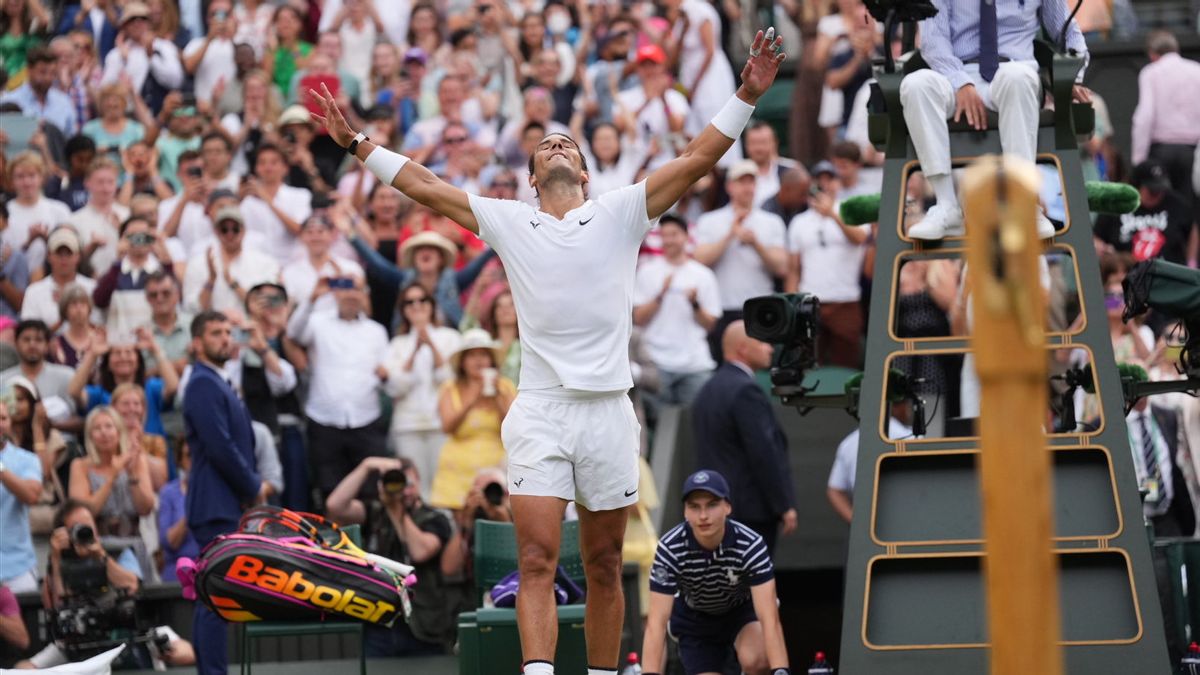 Mental Juara Rafael Nadal, Lolos ke Semifinal Wimbledon Meski Bertanding Selama 4 Jam Sambil Menahan Rasa Sakit