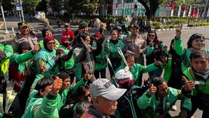 Gelar Aksi Damai di Monas, Para Sopir Ojol Imbau Rekan Seprofesi Tidak Terprovokasi