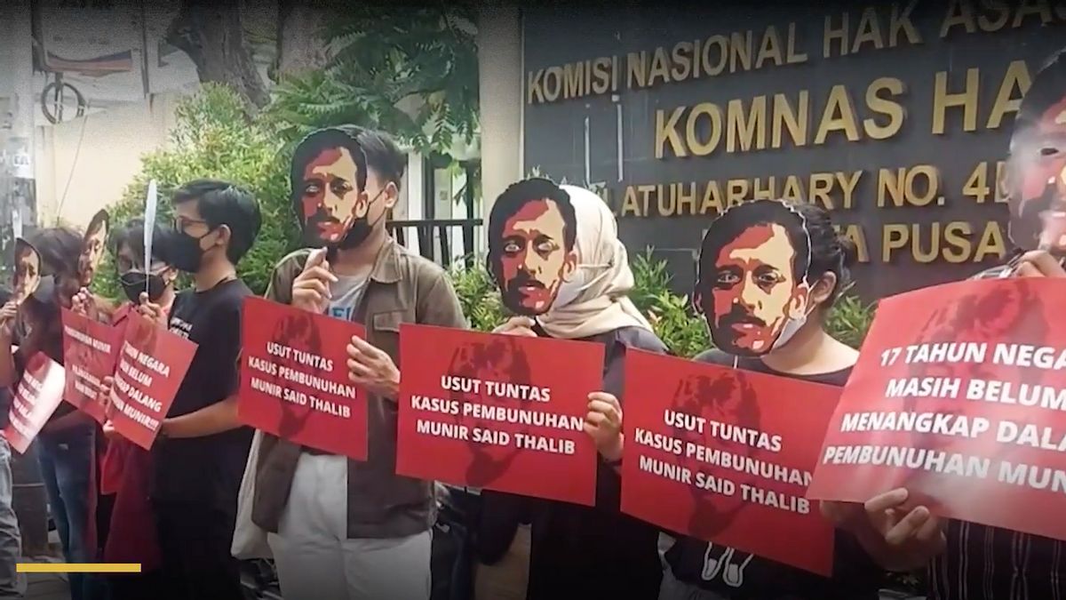  VIDEO: Demo Tuntut Usut Kembali Kasus Kematian Munir