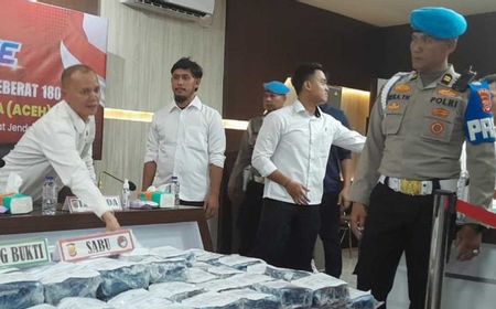 Polda Aceh Gagalkan Penyelundupan 180 Kilogram Sabu