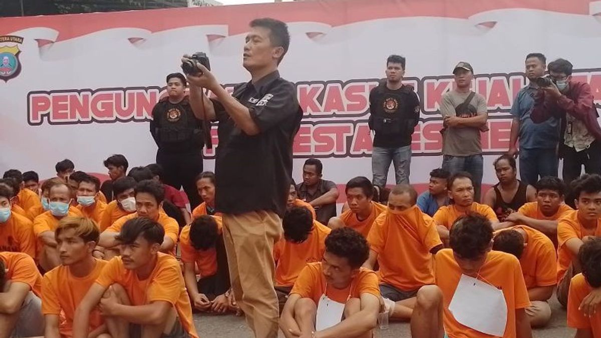 140 Tersangka Bandit Jalanan di Medan Ditangkap Polisi