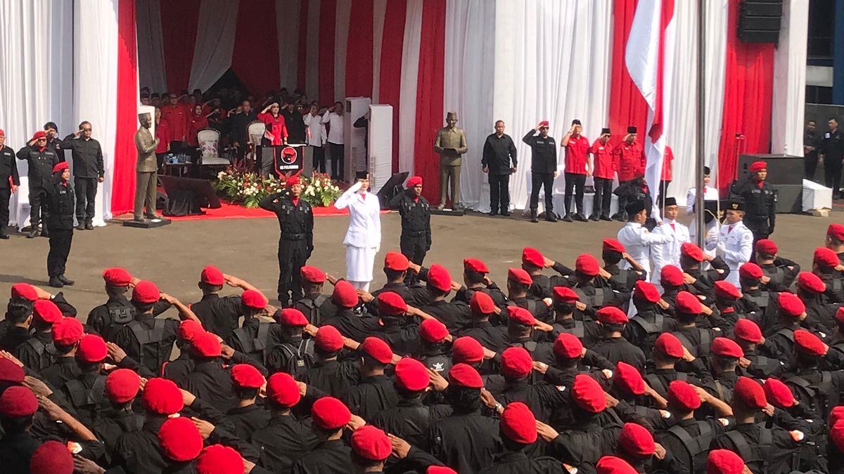 Not To IKN, Megawati Becomes Inspector Of The Indonesian Independence Day Ceremony At The PDIP DPP Party School