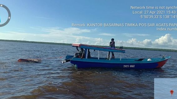 Un Bateau Se Renverse Dans La Rivière Atsj Asmat, Une Personne Portée Disparue