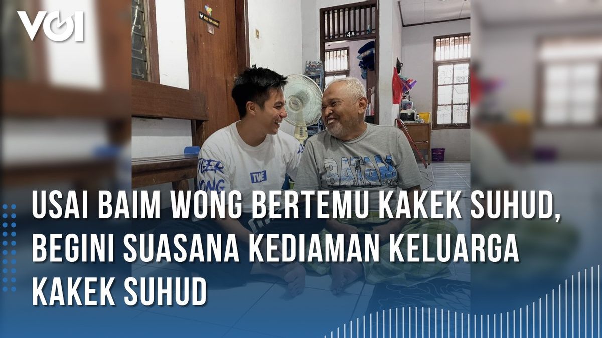 VOI Finally Baim Wong Meets Grandpa Suhud, Here's The Atmosphere Of Grandpa Suhud's Family Residence
