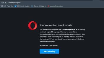 Sans Certificat SSL, L'accès Au Site Web Du Ministère De L'Industrie N'est Pas Sûr