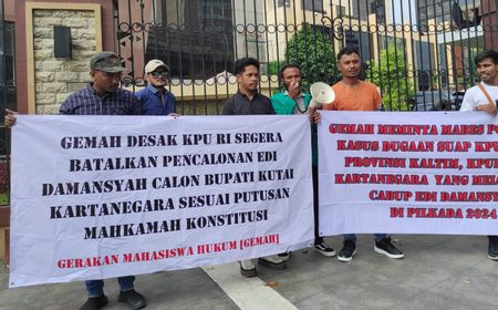 Demo Gemah, KPU Diminta Batalkan Pencalonan Edi Damansyah di Pilkada Kukar