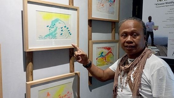 Puluhan Lukisan Karya Klowor Waldiyono Dipamerkan di Purbalingga