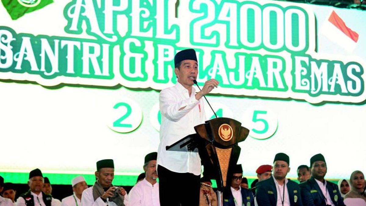 President Jokowi Invites Santri To Use Vote Rights In The 2024 Election