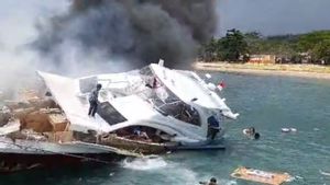 The Ship Of The North Maluku Cagub Entourage Exploded And Caught Fire, 5 People Died