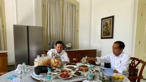 Jokowi Makan Siang Bareng Prabowo di Istana Bogor