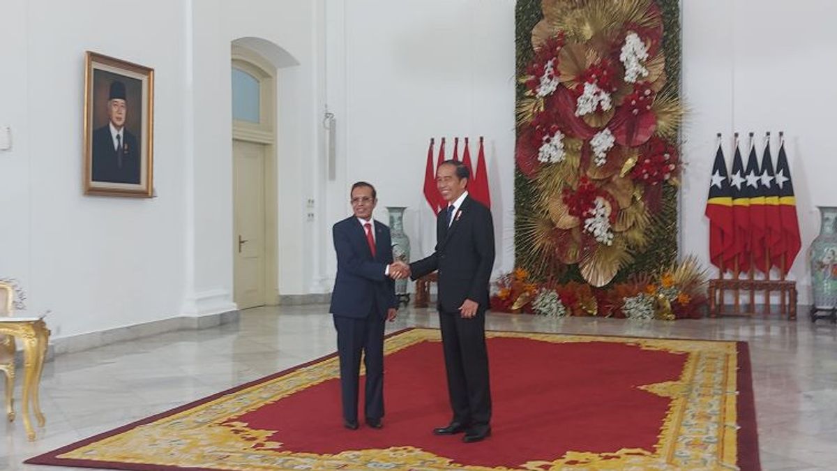 President Jokowi Receiving The Visit Of The Timorese Prime Minister Leste At The Bogor Palace