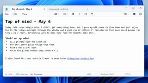 Microsoftがメモ帳アプリでテキストフォーマットを開始