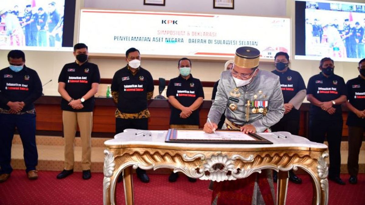 HUT Kota Makassar Diwarnai Deklarasi Gerakan Penyelamatan Aset Negara 