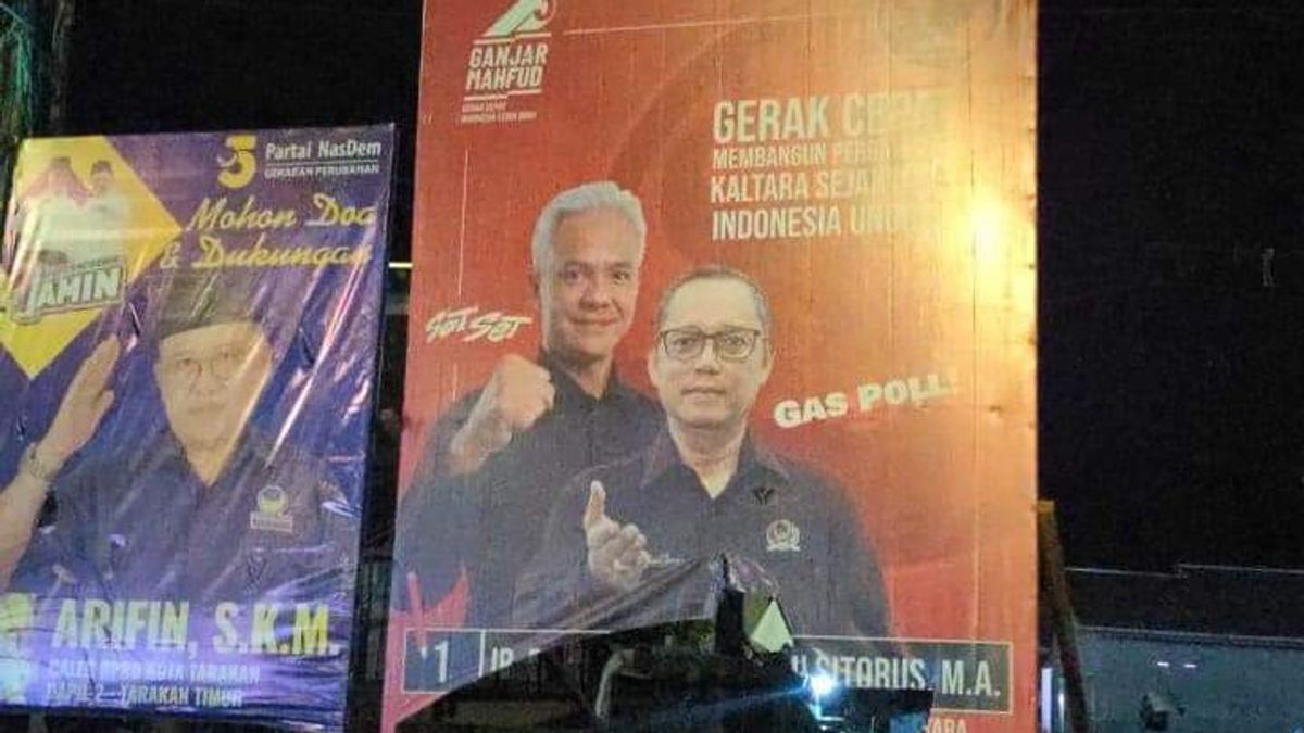 Baliho Caleg Di Tarakan Dirusak, le président du DPD du PDIP demande d’autres questions de sécurité