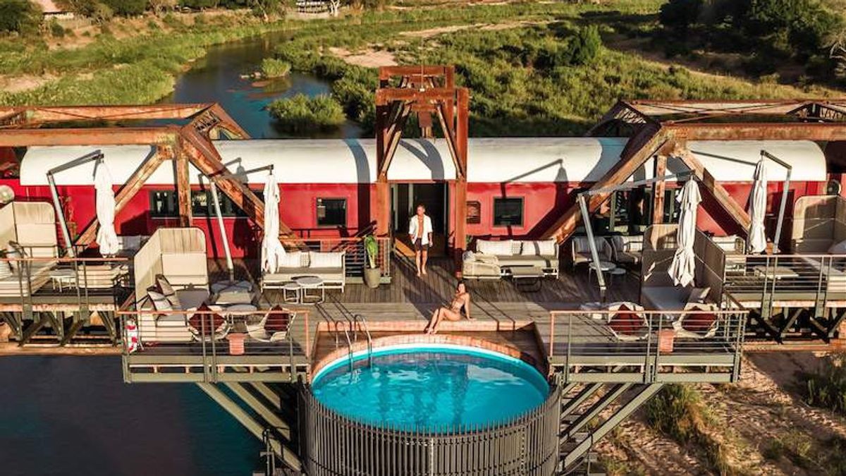 Didirikan di Atas Gerbong dan Rel Kereta, Hotel Ini Tawarkan Keindahan Taman Nasional Kruger