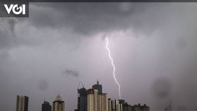 BMKG Forecast: Rain In Jakarta Today, Beware Of Lightning