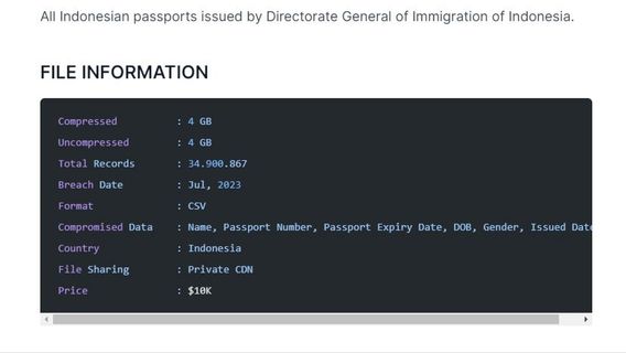 再びリーク!今、ダークウェブで販売されている3400万のインドネシア市民パスポートデータの番です