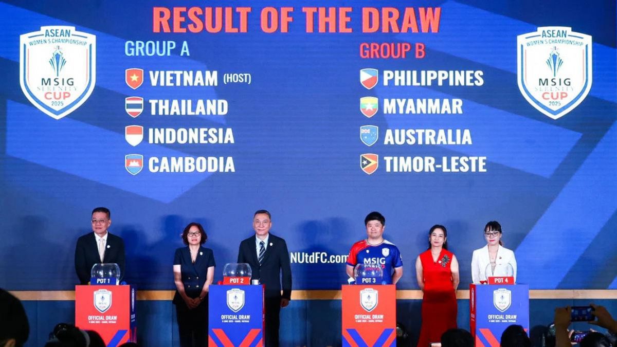 Indonesia Masuk Grup A Piala AFF Wanita 2025