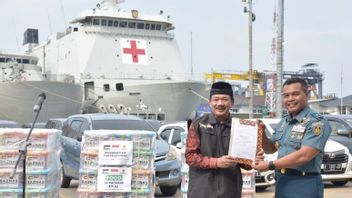 Baznas Kirim 50 Ton Bantuan ke Palestina dengan kapal TNI AL