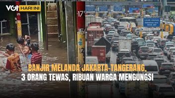 VOI Hari Ini: Banjir Melanda Jakarta, Tangerang, Banten: 3 Warga Tewas Hingga Temukan Ular-Biawak 