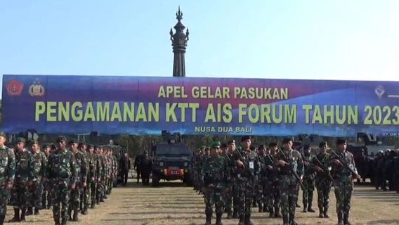 TNI-Polri Deploy 15,581 Personnel To Secure The AIS Forum Summit In Nusa Dua Bali