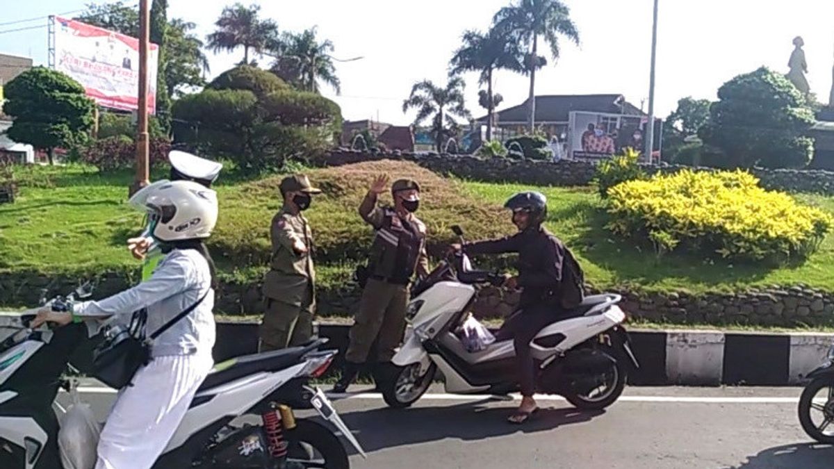 Entrez Dans La Ville De Garut Sans Masque, KTP Sera Détenu