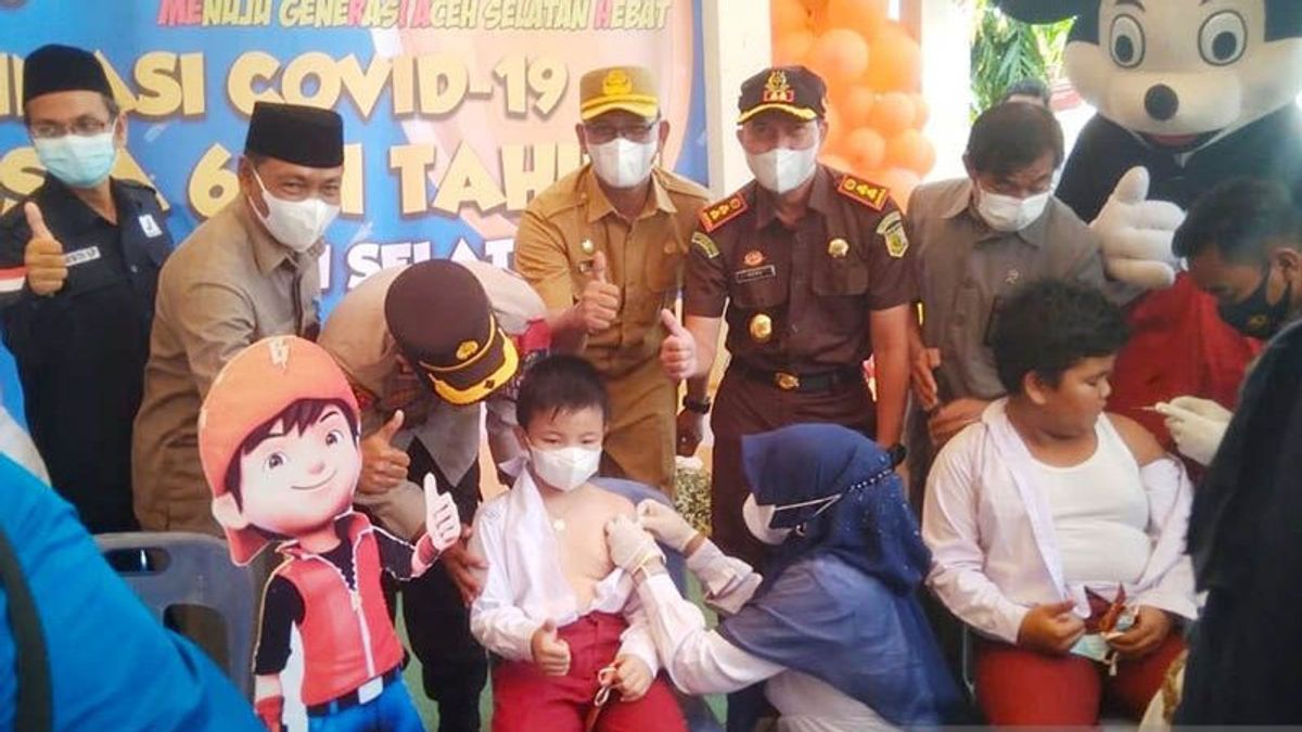 Le Sud D’Aceh Cible 22 134 Enfants âgés De 6 à 11 Ans Pour Recevoir Le Vaccin Contre La COVID-19