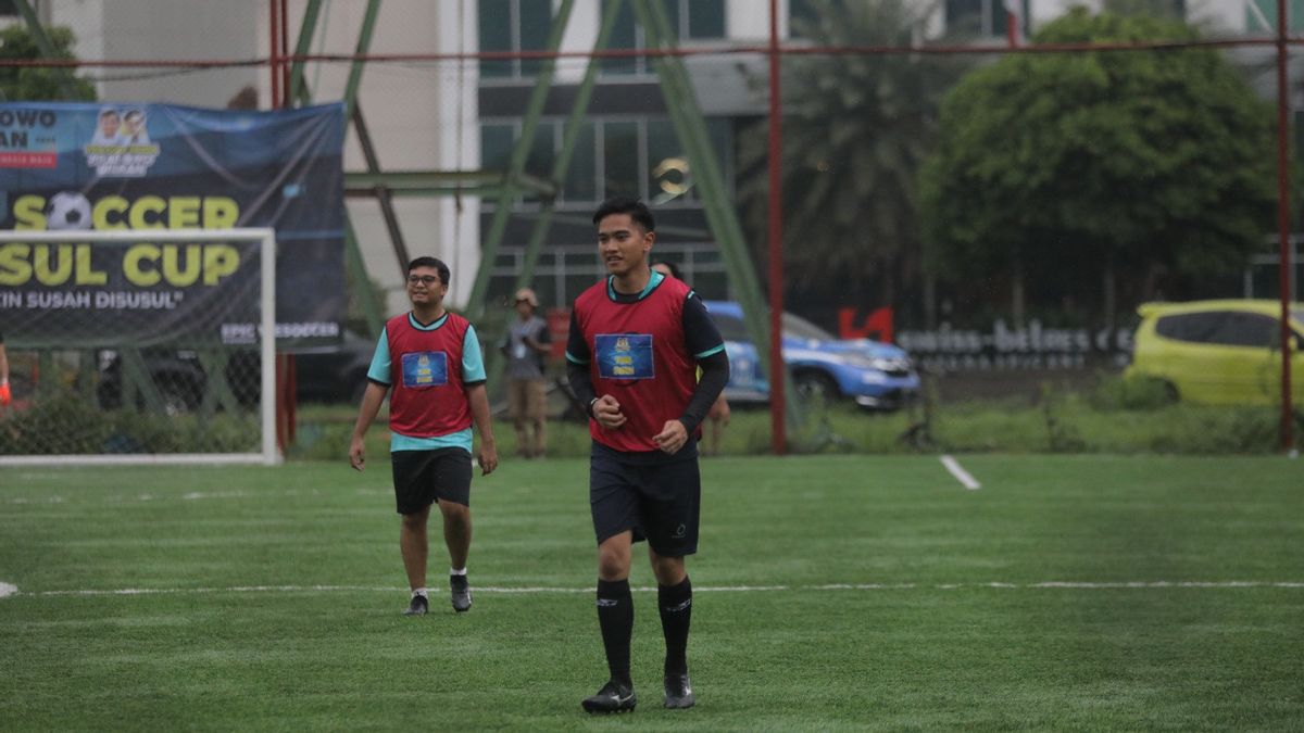 Kaesang Participates In The Mini Soccer Samsul Cup Prabowo-Gibran Tournament, Gets Young Voters