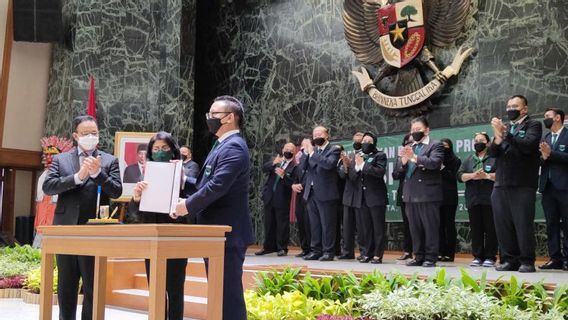 En Présence D’Anies-Riza, Aryo PS Djojohadikusumo A été Nommé Président De DKI Jakarta Pordasi à L’hôtel De Ville