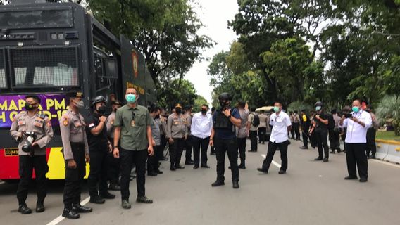 Perwakilan Buruh Meluncur ke Mahkamah Konstitusi Dijemput Polisi