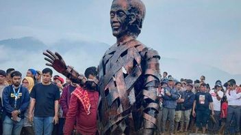 Telan Dana 25亿印尼盾,在北苏门答腊建造Jokowi雕像被认为是Mubazir
