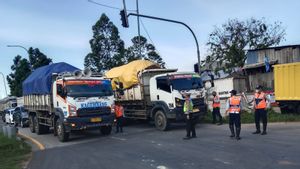 Langgar Jam Operasional, 33 Truk Angkut Tanah di Tangerang Diamankan Polisi