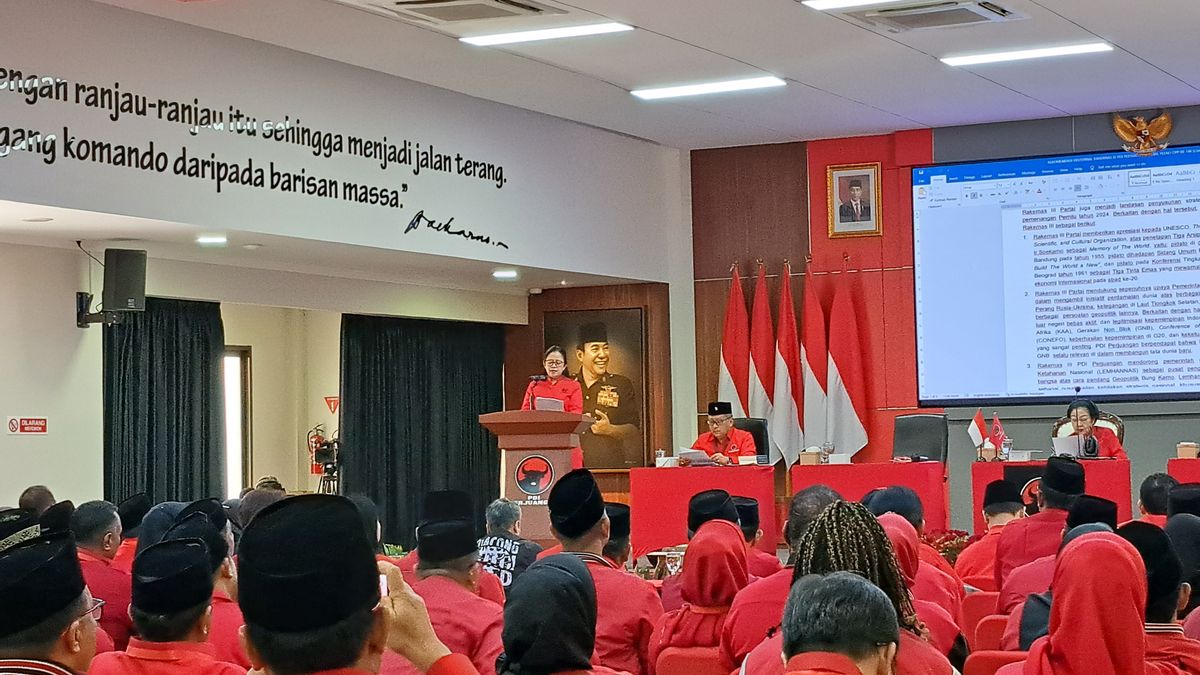 PDIP Rakernas III Results: Cadres Work Together To Win Ganjar In The 2024 Presidential Election