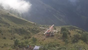 荷兰女性登山者 落在林贾尼山, 使用直升机撤离
